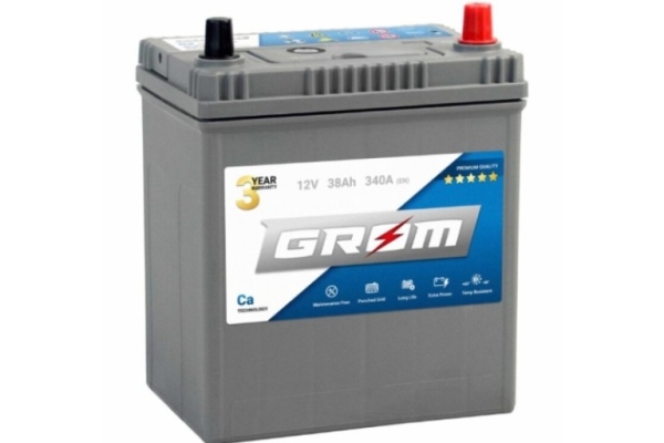 Ogłoszenie - Akumulator GROM Premium 38Ah 340A P+. Zdjęcie 1