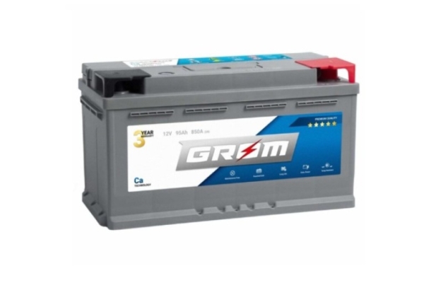 Ogłoszenie - Akumulator GROM Premium 95Ah 850A. Zdjęcie 1