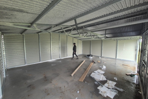 Ogłoszenie - Garaż blaszany dwustanowiskowy 8×6m Winchester Dach dwuspadowy. Zdjęcie 4