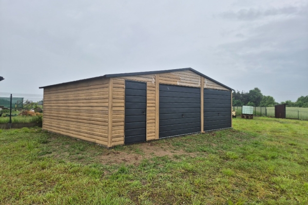 Ogłoszenie - Garaż blaszany dwustanowiskowy 8×6m Winchester Dach dwuspadowy. Zdjęcie 2