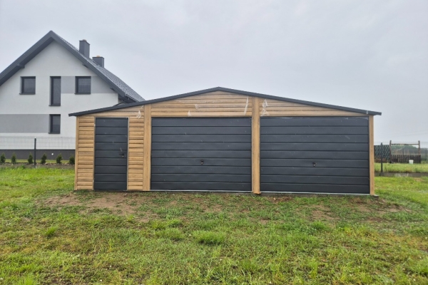 Ogłoszenie - Garaż blaszany dwustanowiskowy 8×6m Winchester Dach dwuspadowy. Zdjęcie 3