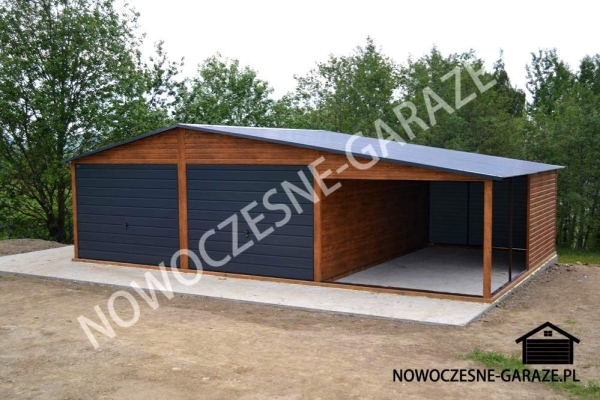 Ogłoszenie - Garaż blaszany 6x5 konstrukcja profil ocynk. Zdjęcie 2