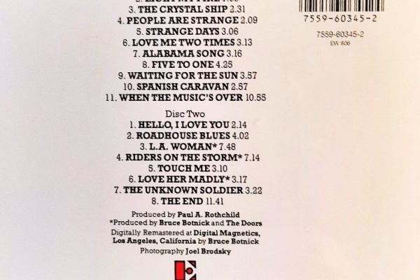 Ogłoszenie - Polecam Zestaw 2 Albumów CD Kultowego Zespołu THE DOORS CD Nowe. Zdjęcie 3