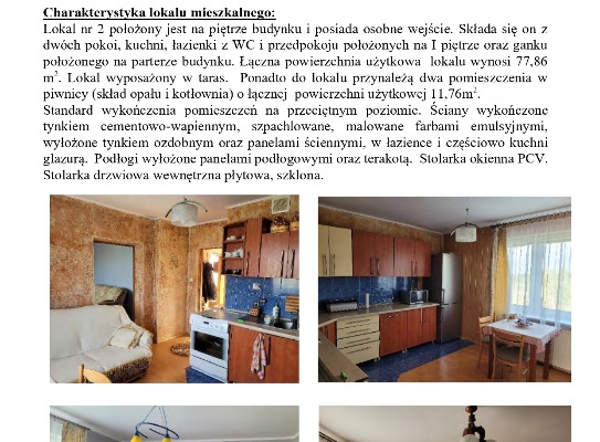 Ogłoszenie - Syndyk sprzeda udział 1/2 cześci w lokalu mieszkalnym Sętal. Zdjęcie 4