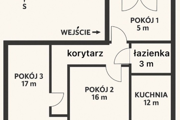 Ogłoszenie - 3pok, 75met, okolice Nowowiejskiej ROZKŁAD/BALKON/PIWNICA (Wrocław). Zdjęcie 7