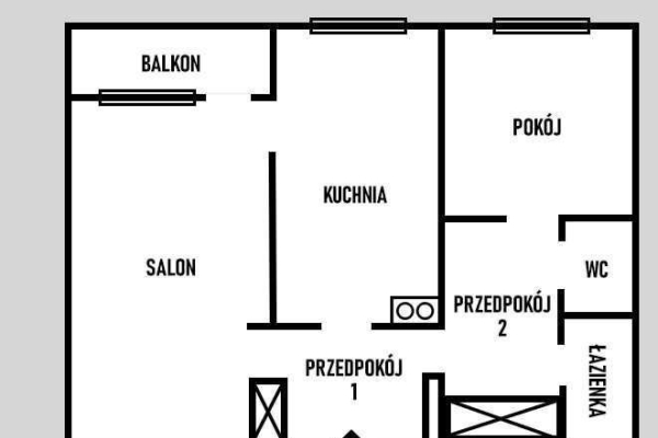 Ogłoszenie - 2pok, 50met, okolice Bajana BALKON/PIWNICA/2WINDY (Wrocław). Zdjęcie 8