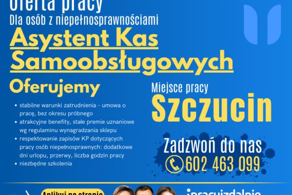 Ogłoszenie - Asystent/-ka kas samoobsługowych Szczucin. Zdjęcie 1