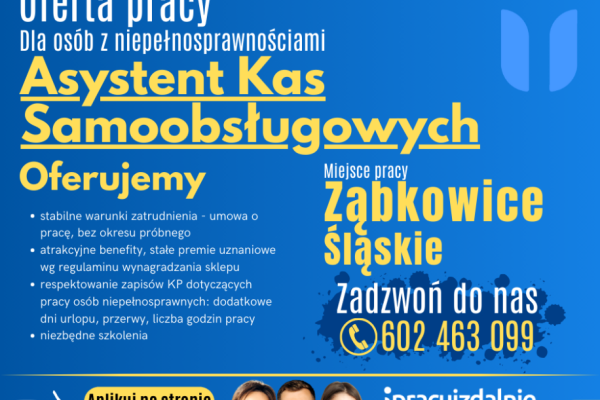 Ogłoszenie - Asystent/-ka kas samoobsługowych Ząbkowice Śląskie. Zdjęcie 1