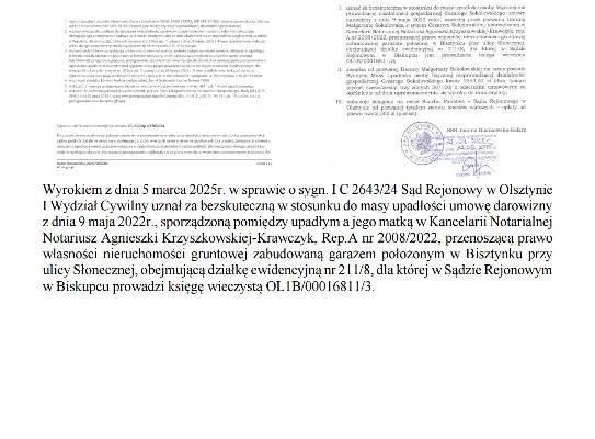 Ogłoszenie - Syndyk sprzeda garaż w Bisztynku. Zdjęcie 3