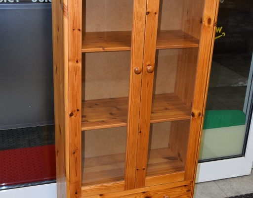 Ogłoszenie - witryna z drewna sosnowego - jak nowa. Zdjęcie 3