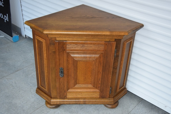 Ogłoszenie - komoda narożna z drewna dębowego - jak nowa. Zdjęcie 1