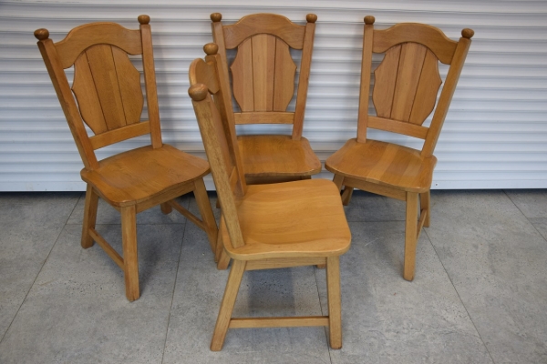 Ogłoszenie - stół rozkładany i 4 krzesła - cały komplet z drewna dębowego - jak nowy. Zdjęcie 8