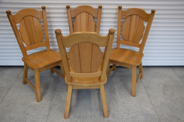 Ogłoszenie - stół rozkładany i 4 krzesła - cały komplet z drewna dębowego - jak nowy. Zdjęcie 9