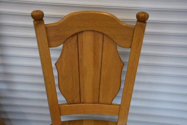 Ogłoszenie - stół rozkładany i 4 krzesła - cały komplet z drewna dębowego - jak nowy. Zdjęcie 6