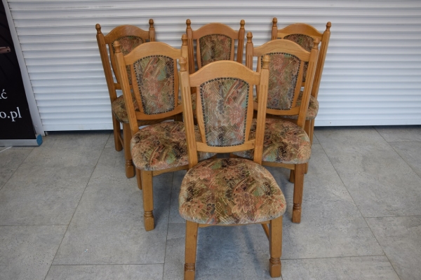 Ogłoszenie - krzesła dębowe 6 sztuk - super stan. Zdjęcie 1