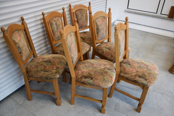 Ogłoszenie - krzesła dębowe 6 sztuk - super stan. Zdjęcie 2