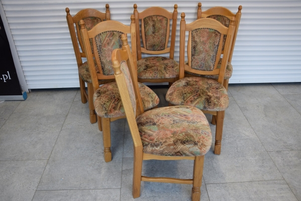 Ogłoszenie - krzesła dębowe 6 sztuk - super stan. Zdjęcie 3