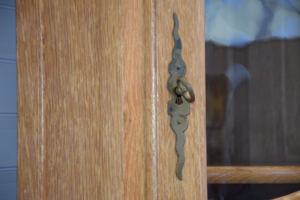 Ogłoszenie - witryna narożna z drewna dębowego - jak nowa. Zdjęcie 4