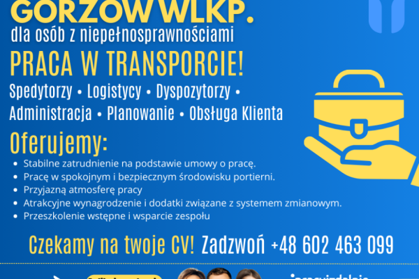 Ogłoszenie - Analityk ds. Transportu Gorzów Wielkopolski (K,M,X). Zdjęcie 1