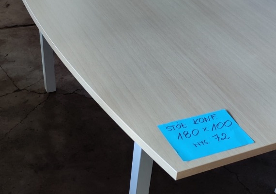 Ogłoszenie - Stół konferencyjny 180x100, FAKTURA VAT ! stan bardzo dobry. Zdjęcie 2
