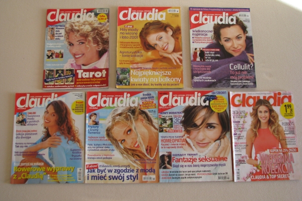 Ogłoszenie - Magazyn Claudia – miesięcznik z lat 1997 - 2013. Zdjęcie 1