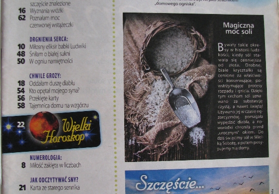 Ogłoszenie - Magiczne historie – magia i ezoteryka, nr 1 z 2015 r.. Zdjęcie 2