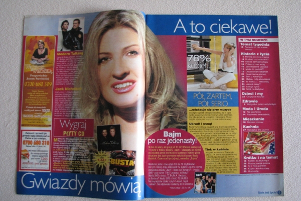 Ogłoszenie - Magazyn Takie jest życie nr 9 i 36 z 2003 r.. Zdjęcie 6