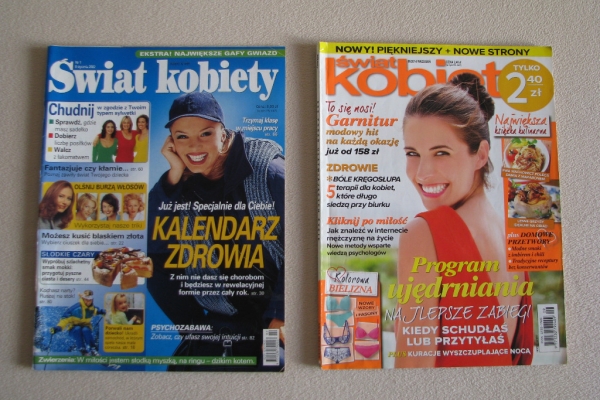Ogłoszenie - Świat kobiety – miesięcznik nr 1.2002 r. i nr 9.2014 r.. Zdjęcie 1