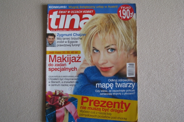 Ogłoszenie - Magazyn Tina nr 47 i 50 z 2003 r. Świat w oczach kobiet. Zdjęcie 2