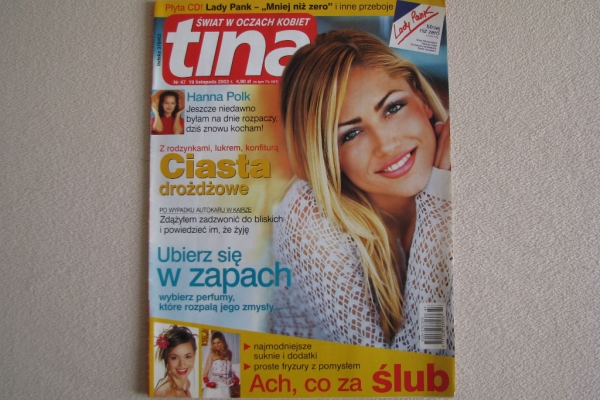 Ogłoszenie - Magazyn Tina nr 47 i 50 z 2003 r. Świat w oczach kobiet. Zdjęcie 4