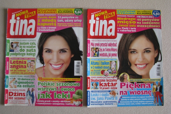 Ogłoszenie - Magazyn Tina nr 10 i 12 z 2014 r. Nowa Tina. Zdjęcie 1