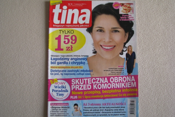 Ogłoszenie - Magazyn Tina nr 12 z 2017 r.. Zdjęcie 1