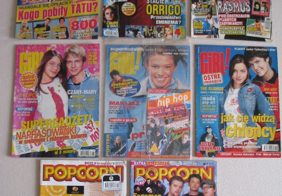 Ogłoszenie - Magazyn Bravo, Bravo Girl, Popcorn z 2003 r. z dodatkami i plakatami. Zdjęcie 6