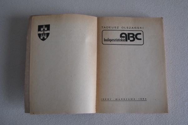 Ogłoszenie - ABC budapeszteńskie, Tadeusz Olszański. Zdjęcie 6