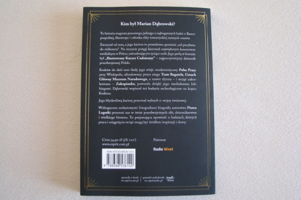 Ogłoszenie - Magnat z pałacu prasy Opowieść o Marianie Dąbrowskim, Piotr Legutko. Zdjęcie 2