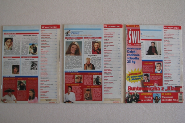 Ogłoszenie - Magazyn Świat Seriali z roku 2000. Zdjęcie 6