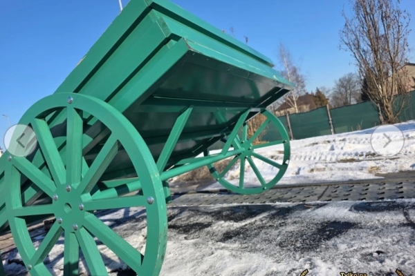 Ogłoszenie - Sprzedam wózek na warzywa i owoce, wystawowy drewniany. Zdjęcie 2