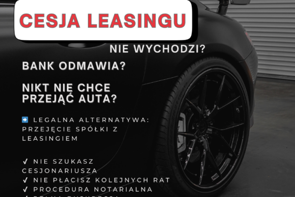 Ogłoszenie - Przejmę spółkę z autami w leasingu w każdej kondycji finansowej. Zdjęcie 1
