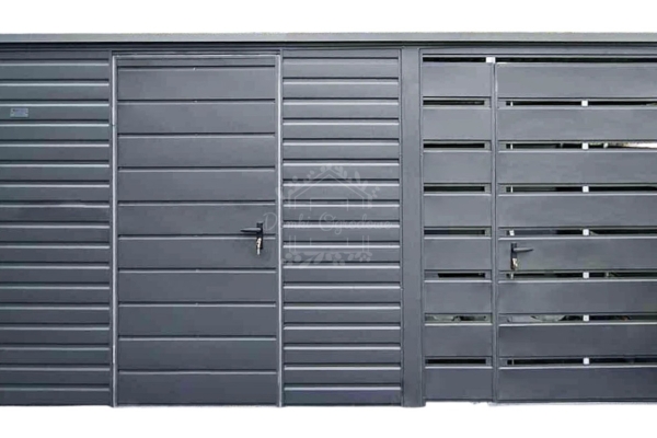 Ogłoszenie - Schowek - domek ogrodowy 3x2m - wiata 1,5m - drzwi - antracyt - dach spad do tyłu ID1130. Zdjęcie 1