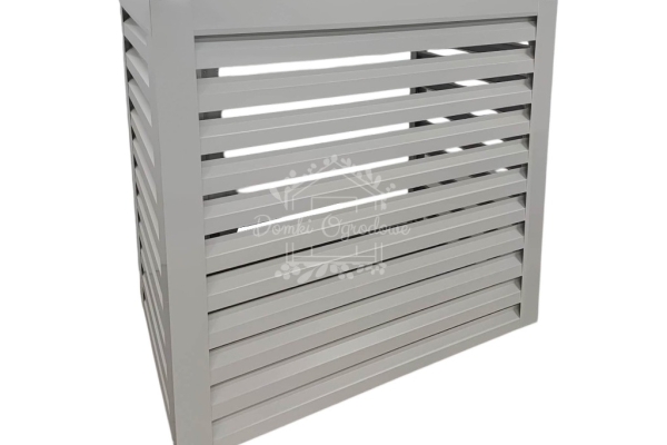 Ogłoszenie - Osłona klimatyzatora – pompy ciepła 120x40x140 cm biały ID1148. Zdjęcie 1