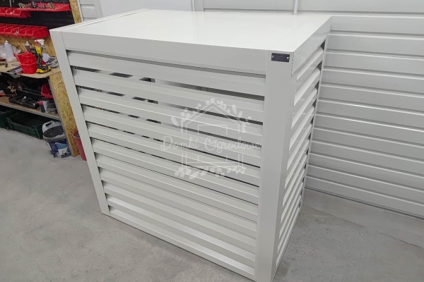 Ogłoszenie - Osłona klimatyzatora – pompy ciepła 120x40x140 cm biały ID1148. Zdjęcie 4