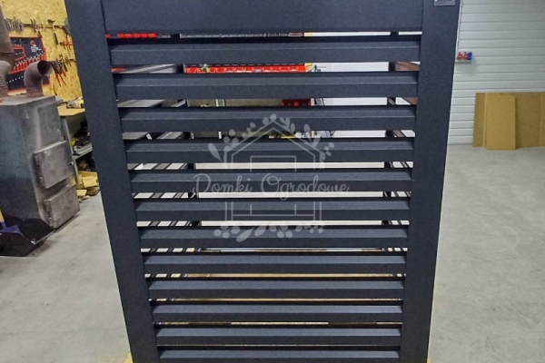 Ogłoszenie - Osłona klimatyzatora – pompy ciepła 100x60x160 cm antracyt ID1146. Zdjęcie 3