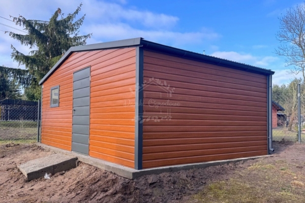 Ogłoszenie - Schowek - domek ogrodowy 6x4,5m - drzwi - okno - rynny - złoty dąb - drewnopodobny - dach dwuspadowy - rynny ID1078. Zdjęcie 3