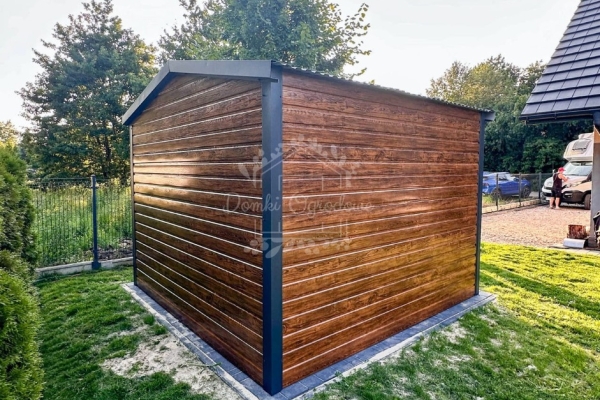 Ogłoszenie - Schowek - domek 2,5x2,5m - drzwi - okno - jasny orzech - drewnopodobny - dach dwuspadowy ID1070. Zdjęcie 4
