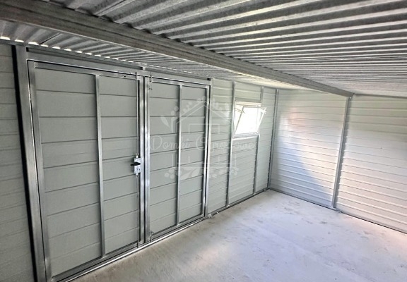 Ogłoszenie - Schowek - domek ogrodowy 4,5x2m - brama dwuskrzydłowa - okno - antracyt - dach spad w tył ID1075. Zdjęcie 3