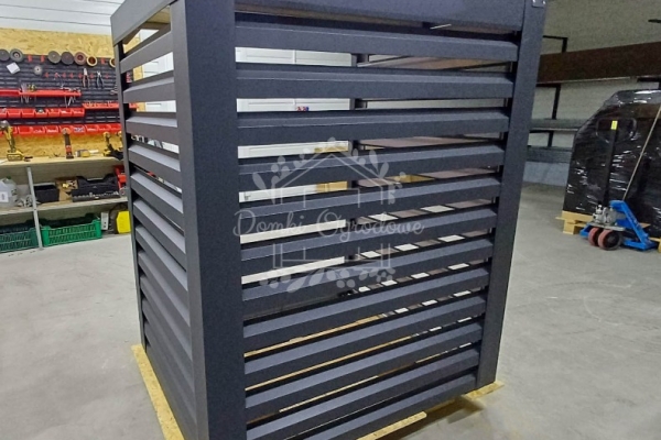 Ogłoszenie - Osłona klimatyzatora – pompy ciepła 100x60x160 cm antracyt ID1146. Zdjęcie 5