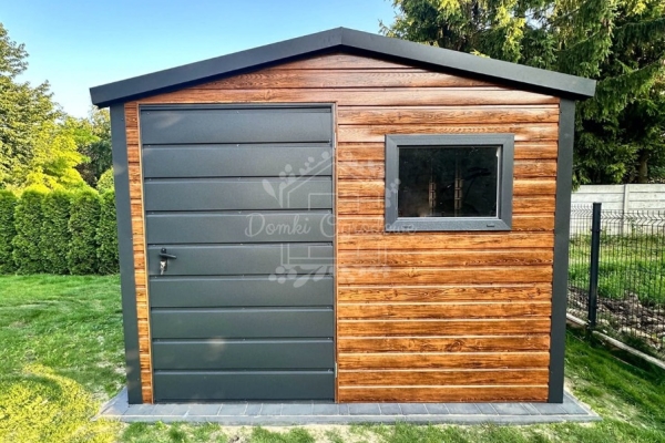 Ogłoszenie - Schowek - domek 2,5x2,5m - drzwi - okno - jasny orzech - drewnopodobny - dach dwuspadowy ID1070. Zdjęcie 3