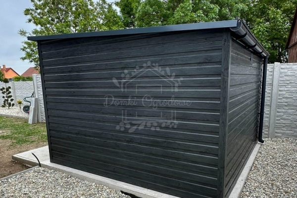 Ogłoszenie - Schowek - domek ogrodowy 3x2m - drzwi - okno - sosna norweska - drewnopodobny - dach spad w tył - rynna ID1053. Zdjęcie 4