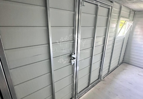 Ogłoszenie - Schowek - domek ogrodowy 4,5x2m - brama dwuskrzydłowa - okno - antracyt - dach spad w tył ID1075. Zdjęcie 2