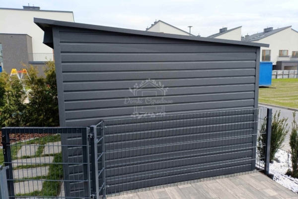 Ogłoszenie - Schowek - domek ogrodowy 5,5x2,5m - drzwi przesuwne - okno - antracyt - dach spad w tył ID1086. Zdjęcie 6